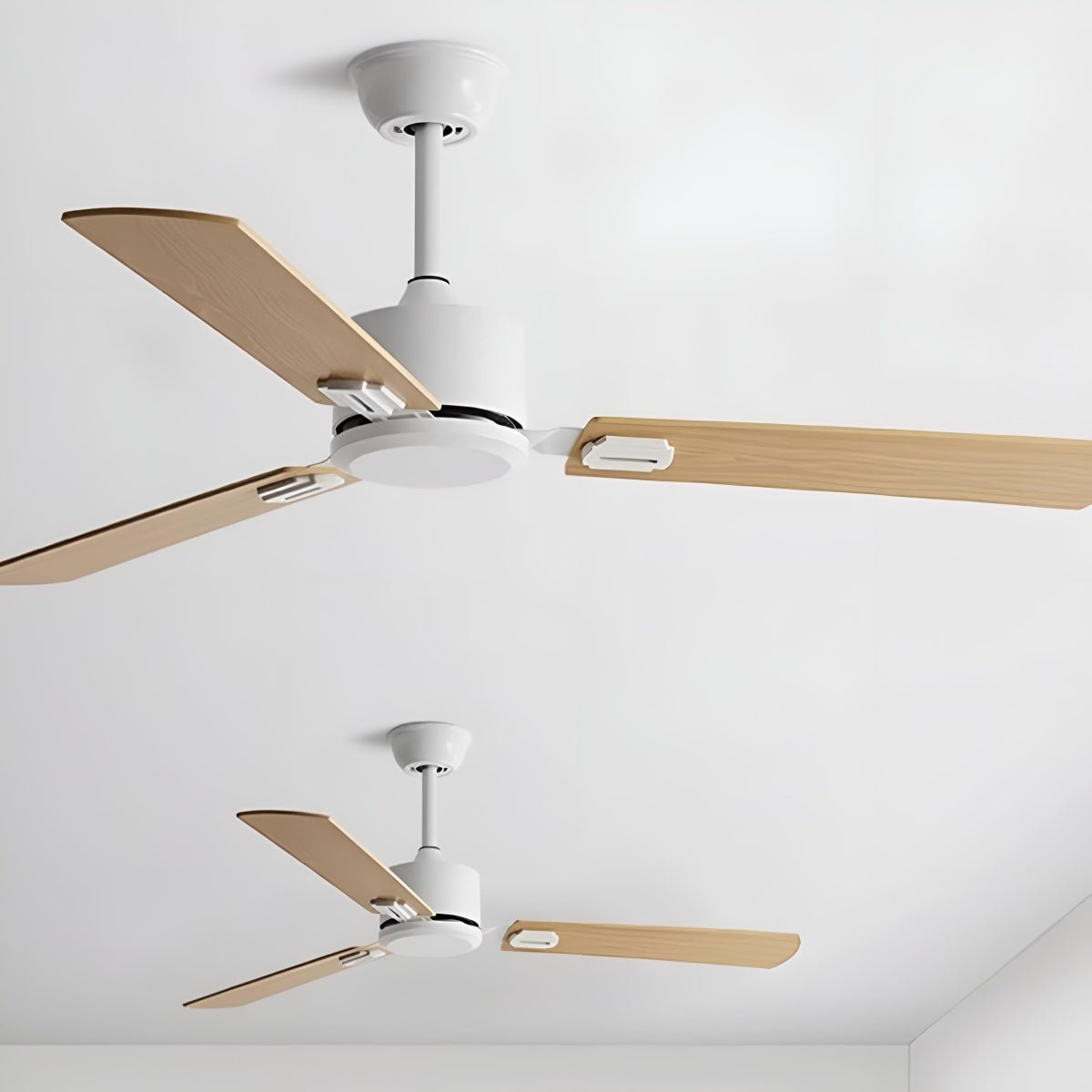 Vintage Wood Grain 3-speed Frequency Ceiling Fan 3 Blades