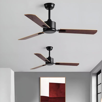 Vintage Wood Grain 3-speed Frequency Ceiling Fan 3 Blades