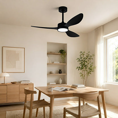 Vintage DC Motor Ceiling Fan with Light Full-Spectrum LED