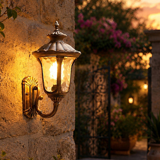 Vintage Dome Waterproof Outdoor LED Porch Light Exterior Wall Lights
