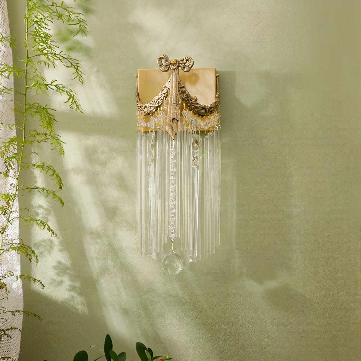 Vintage Luxury Bow Tie Crystal Wall Sconces Light
