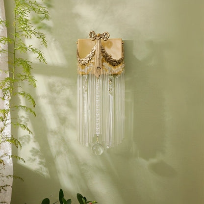 Vintage Luxury Bow Tie Crystal Wall Sconces Light