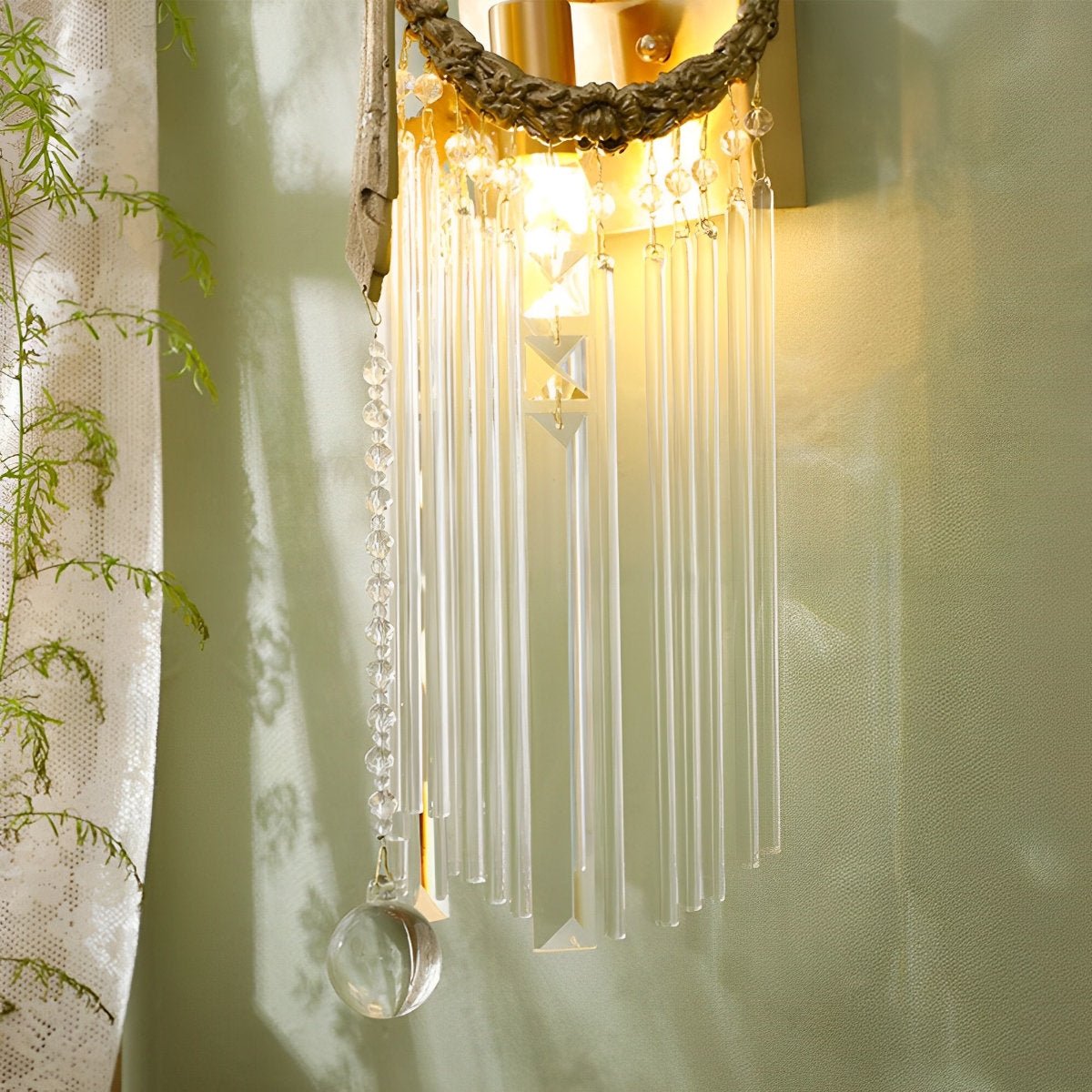 Vintage Luxury Bow Tie Crystal Wall Sconces Light