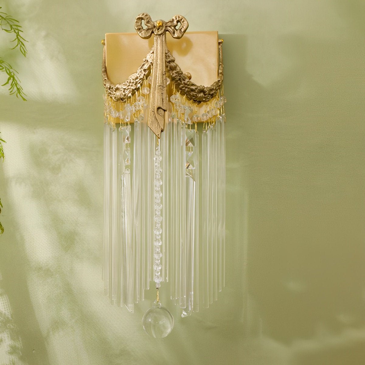 Vintage Luxury Bow Tie Crystal Wall Sconces Light