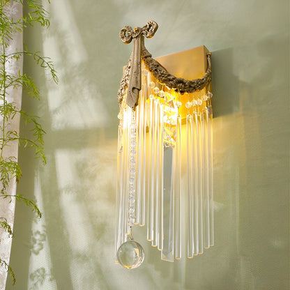 Vintage Luxury Bow Tie Crystal Wall Sconces Light