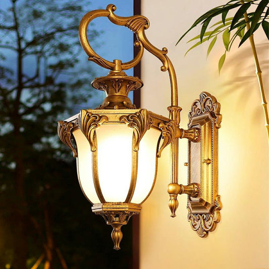 Vintage Palace Waterproof Outdoor LED Porch Light Exterior Wall Lights