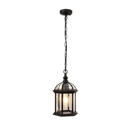 Vintage Rustic Gazebo Waterproof Outdoor LED Lantern Pendant Lights