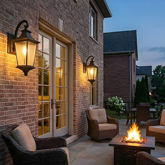 Vintage Rustic Minimalist Waterproof Outdoor LED Porch Light Exterior Wall Lights