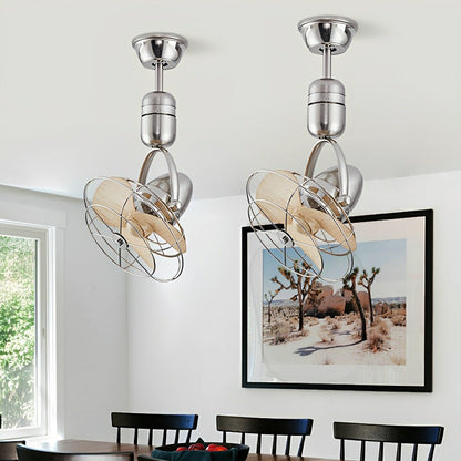 Vintage Swing Rotation 6-Speed DC Motor Ceiling Fan Wall fan