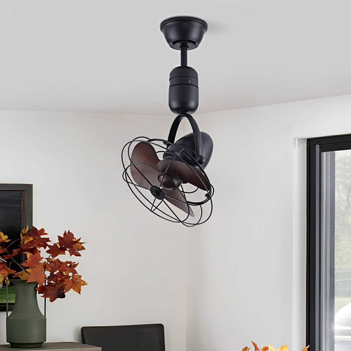 Vintage Swing Rotation 6-Speed DC Motor Ceiling Fan Wall fan