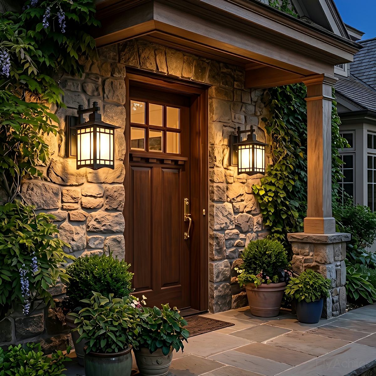 Vintage Waterproof Coach LED Outdoor Wall Light Wall Sconce