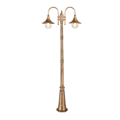 Vintage Waterproof Flared LED Outdoor Pathway Pole Lights