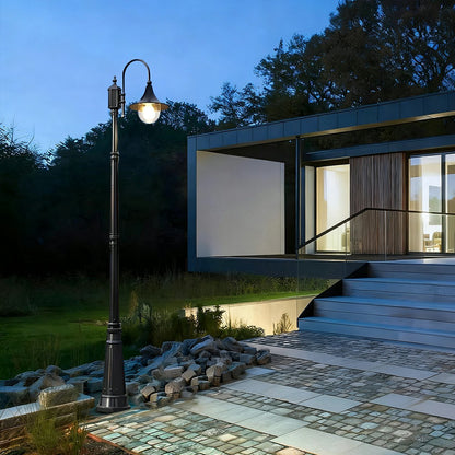 Vintage Waterproof Flared LED Outdoor Pathway Pole Lights