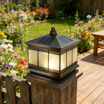 Vintage Waterproof Tower Shape Fence Outdoor Post Caps Lights