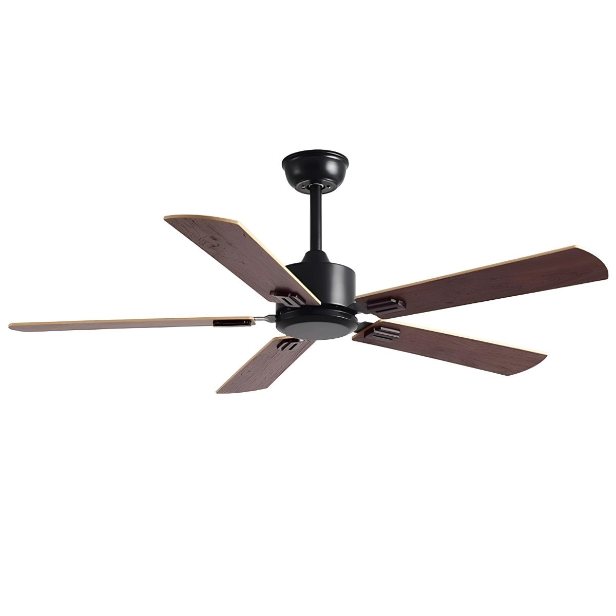 Vintage Wood Grain DC Motor 6-speed Reverse Frequency Ceiling Fan 5 Blades