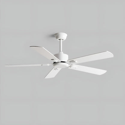 Vintage Wood Grain DC Motor 6-speed Reverse Frequency Ceiling Fan 5 Blades