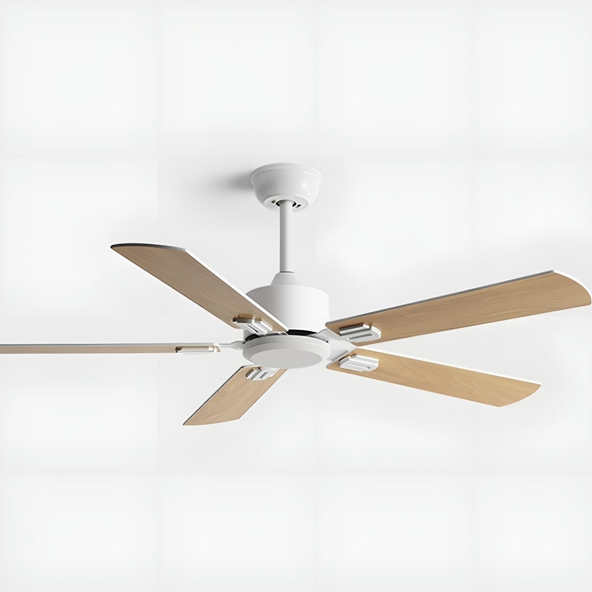 Vintage Wood Grain DC Motor 6-speed Reverse Frequency Ceiling Fan 5 Blades
