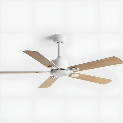 Vintage Wood Grain DC Motor 6-speed Reverse Frequency Ceiling Fan 5 Blades