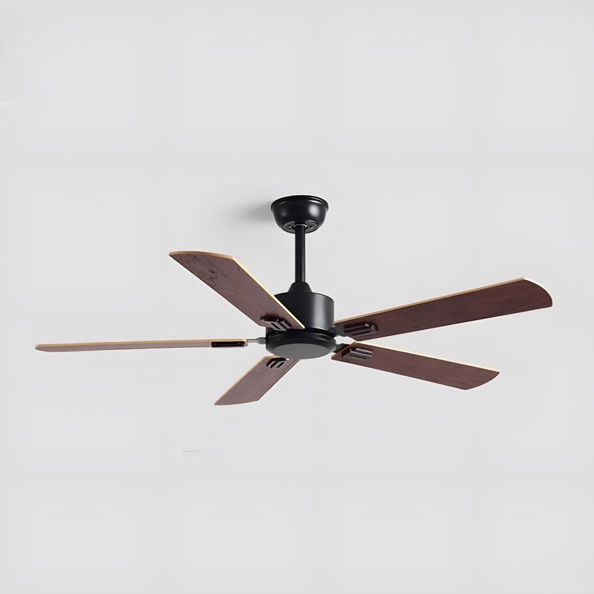 Vintage Wood Grain DC Motor 6-speed Reverse Frequency Ceiling Fan 5 Blades