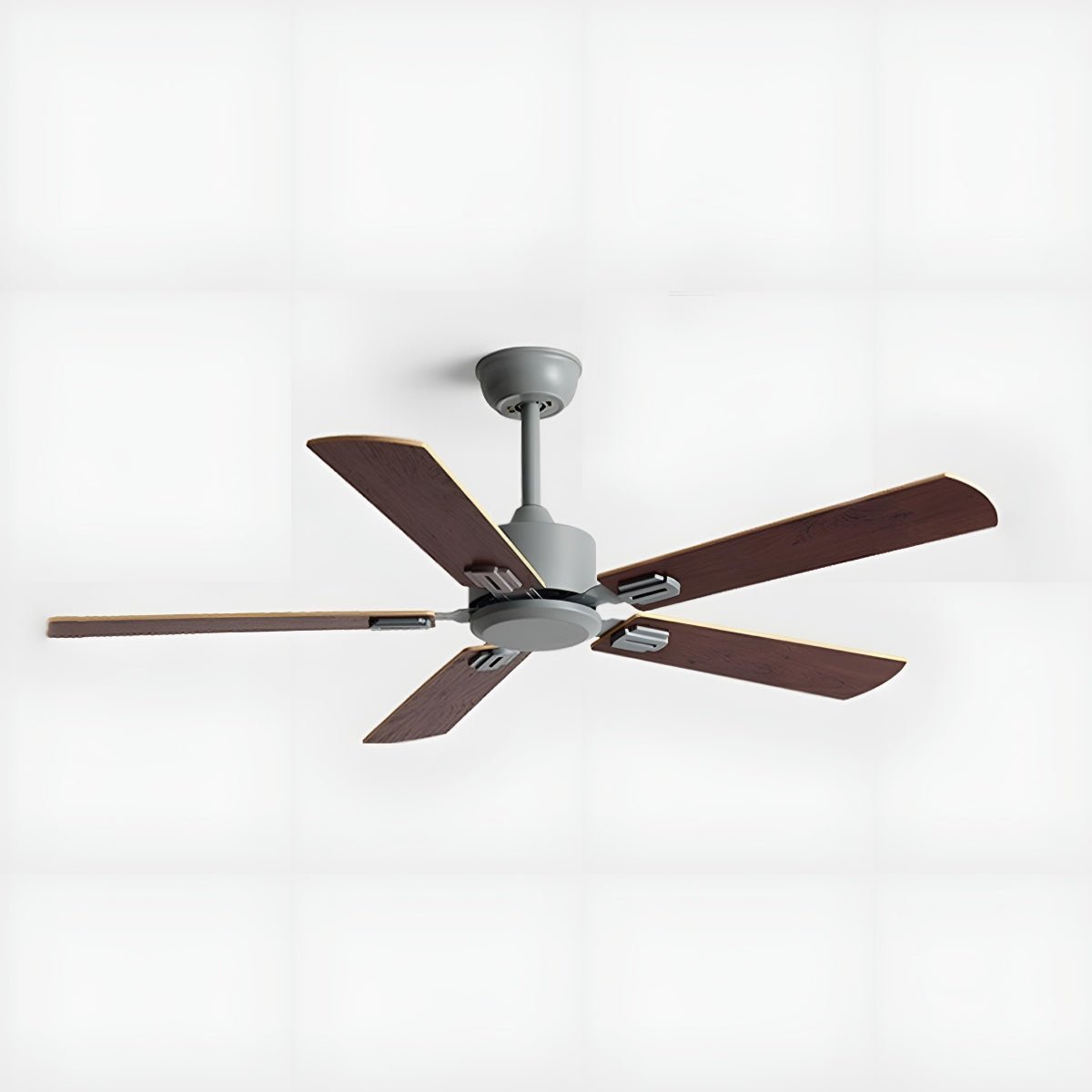 Vintage Wood Grain DC Motor 6-speed Reverse Frequency Ceiling Fan 5 Blades
