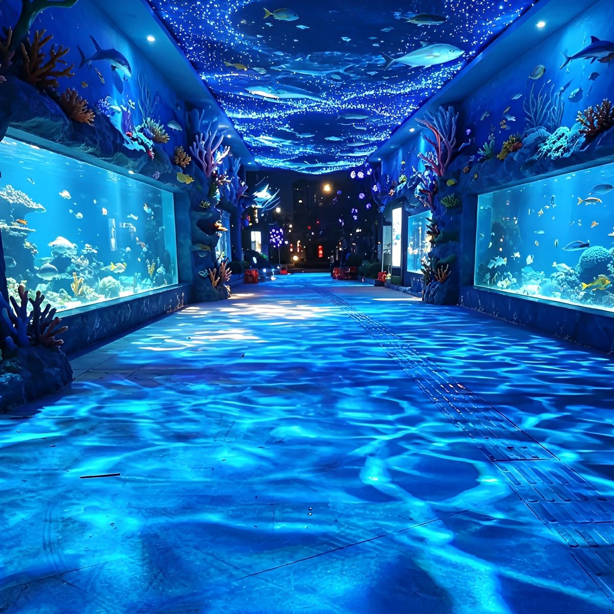 Outdoor 3D Dynamic Water Wave Projector Light Ocean Ripple Effect Light