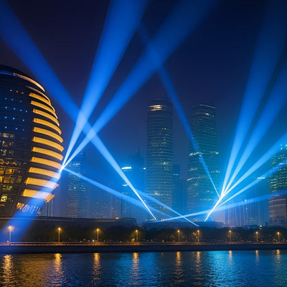 Waterproof 540° Rotation Outdoor LED Beam Spot Light Special Effects Lighting