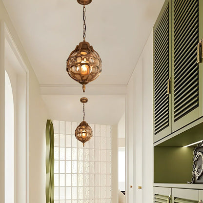 Waterproof Aluminum Glass Ball Outdoor Chandelier Light Hanging Light