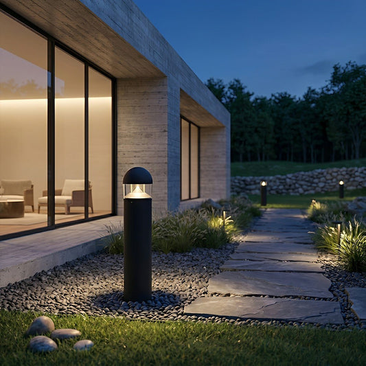 Waterproof Aluminum Metal Post Bollard Light Pillar Lantern Pathway