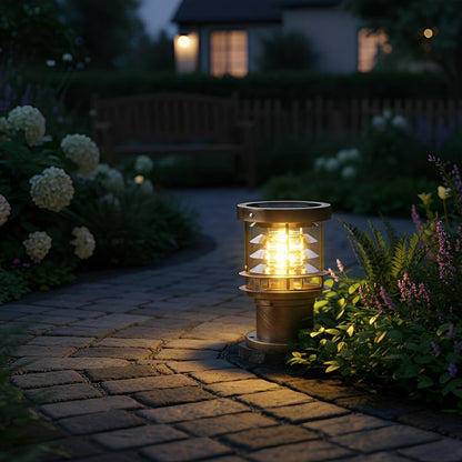 Waterproof Cylinder Tiered LED Outdoor Landscape Lighting