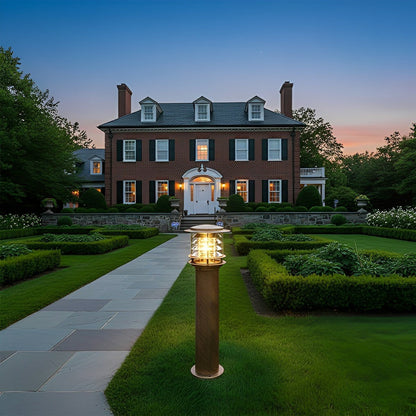 Waterproof Cylinder Tiered LED Outdoor Landscape Lighting