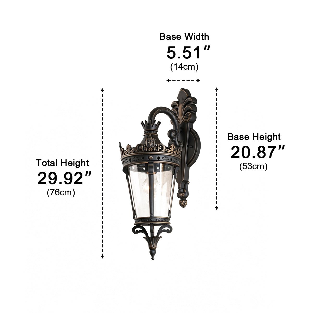Waterproof European Mid-Century Outdoor Wall Light