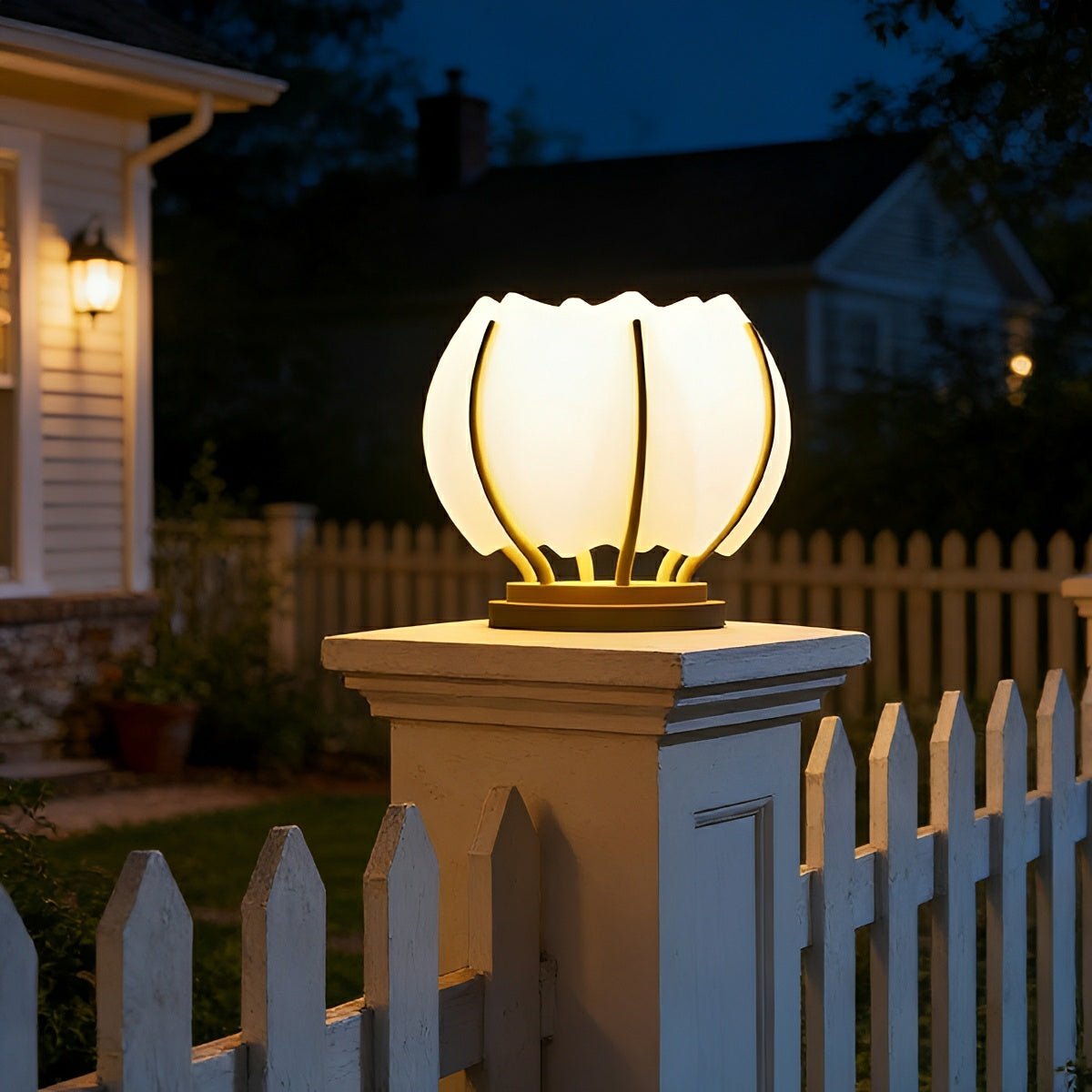Waterproof Flower LED Outdoor Post Lights