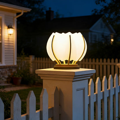 Waterproof Flower LED Outdoor Post Lights