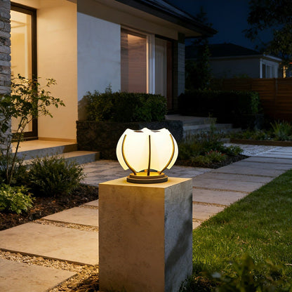 Waterproof Flower LED Outdoor Post Lights