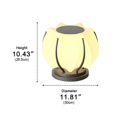 Waterproof Flower LED Outdoor Post Lights