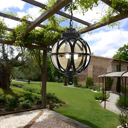 Waterproof Globe Outdoor Hanging Pendant Lights