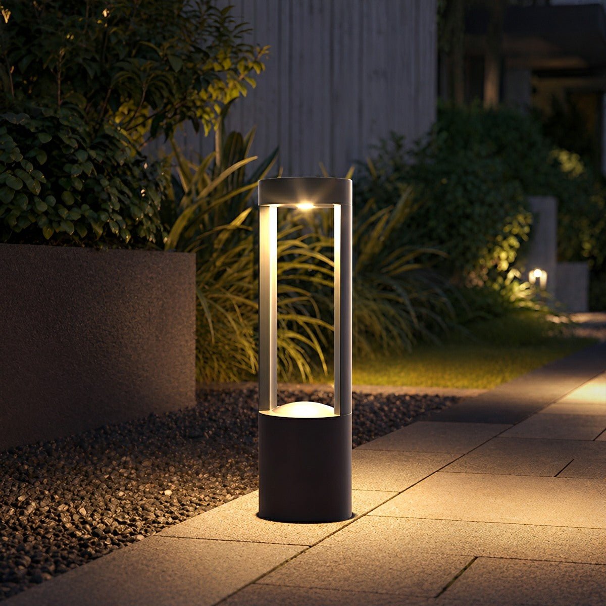 Waterproof Hollow Cylindrical Shaped LED Lamp Post Lights