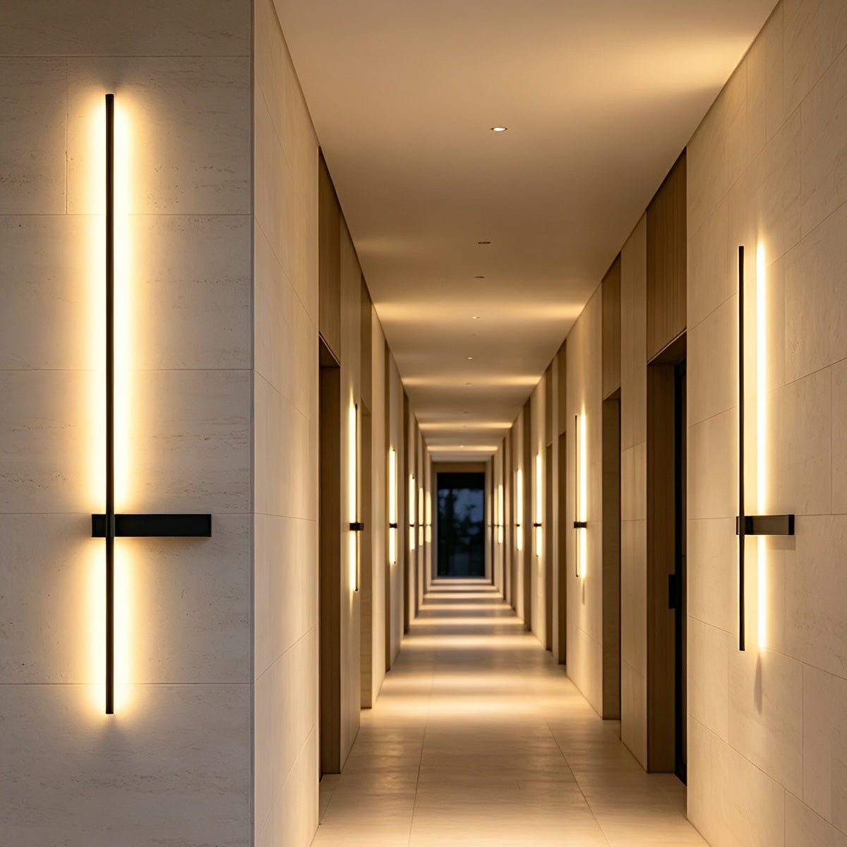 Waterproof Interlaced Line Strips Aluminum Metal Wall Sconce