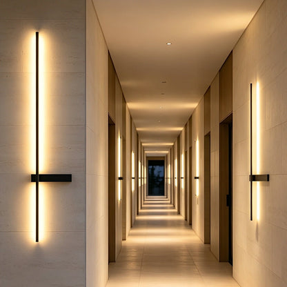 Waterproof Interlaced Line Strips Aluminum Metal Wall Sconce