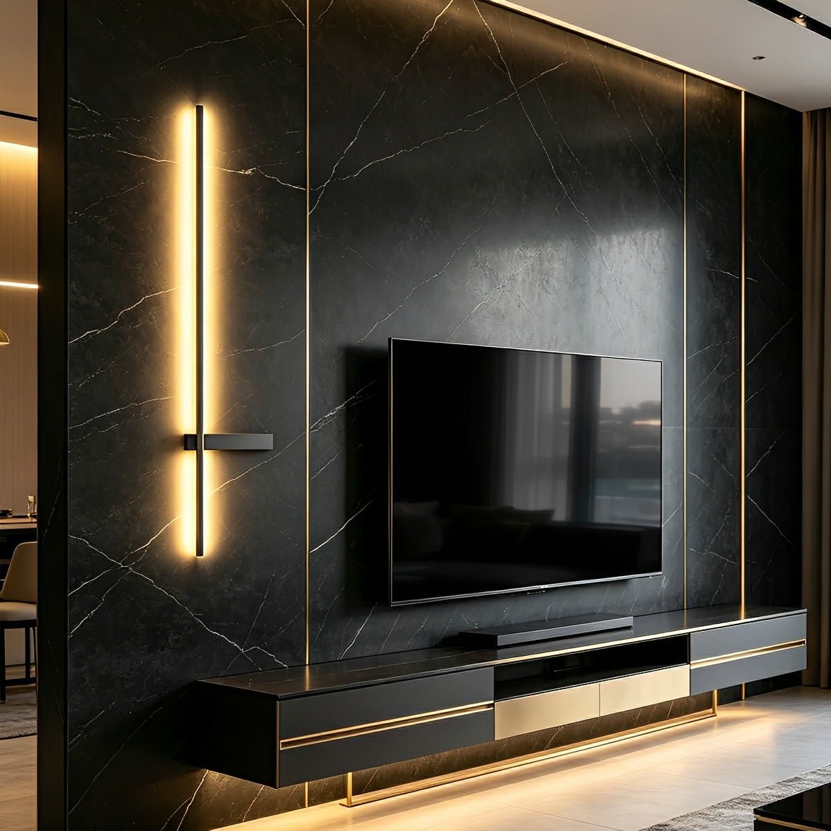 Waterproof Interlaced Line Strips Aluminum Metal Wall Sconce