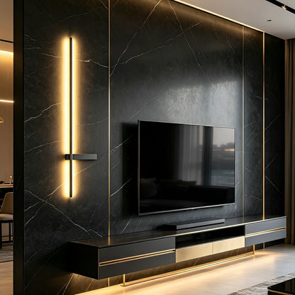 Waterproof Interlaced Line Strips Aluminum Metal Wall Sconce