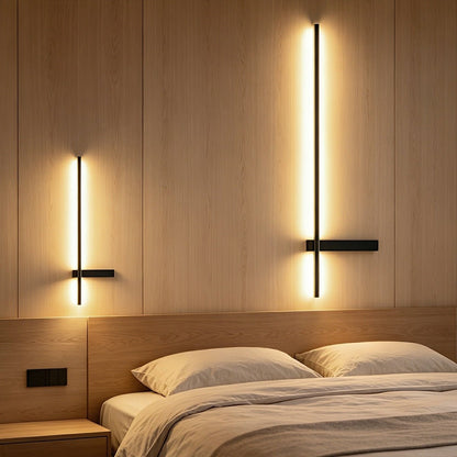 Waterproof Interlaced Line Strips Aluminum Metal Wall Sconce