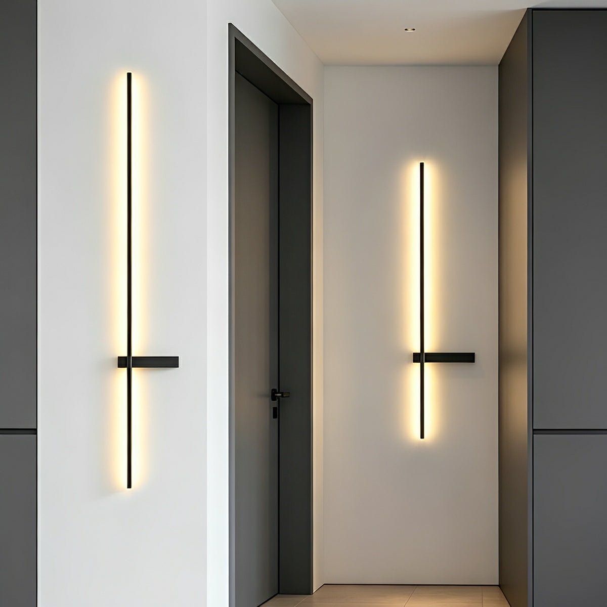 Waterproof Interlaced Line Strips Aluminum Metal Wall Sconce