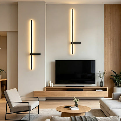 Waterproof Interlaced Line Strips Aluminum Metal Wall Sconce