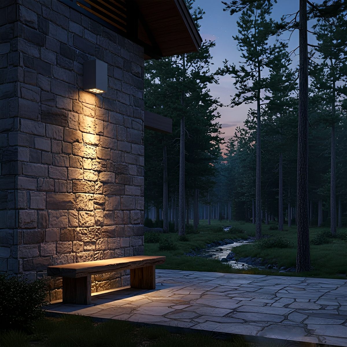 Waterproof LED Straight Wall Light