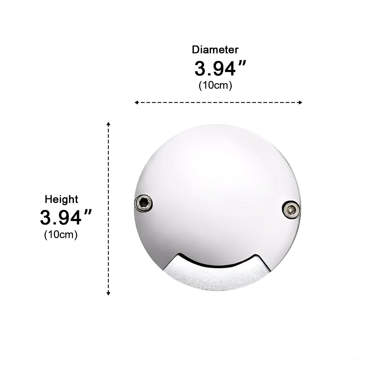 Waterproof Mdern Round LED Outdoor Step Lights Deck Stair Lights