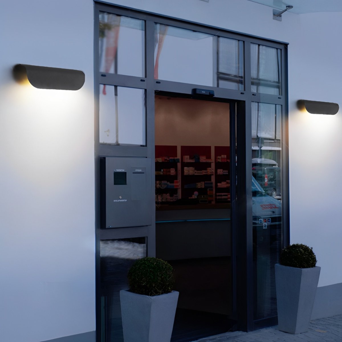Waterproof Minimalist Arc-shaped LED Outdoor Wall Light