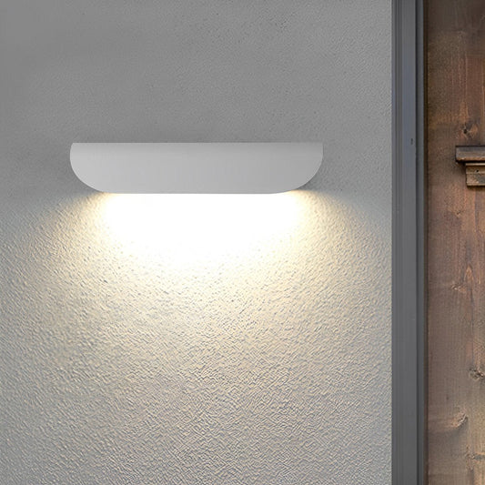 Waterproof Minimalist Arc-shaped LED Outdoor Wall Light