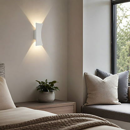 Waterproof Modern Arc Up and Down Outdoor Wall Light