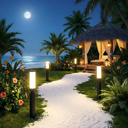 Waterproof Modern Cylinder Long Barrel Column Post Lights Pillar Lights
